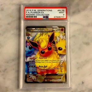 Flareon EX Radiant Collection #RC28 PSA 9